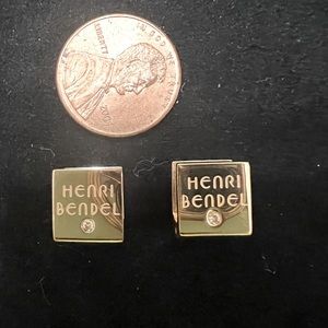 Henri Bendel square huggie earrings